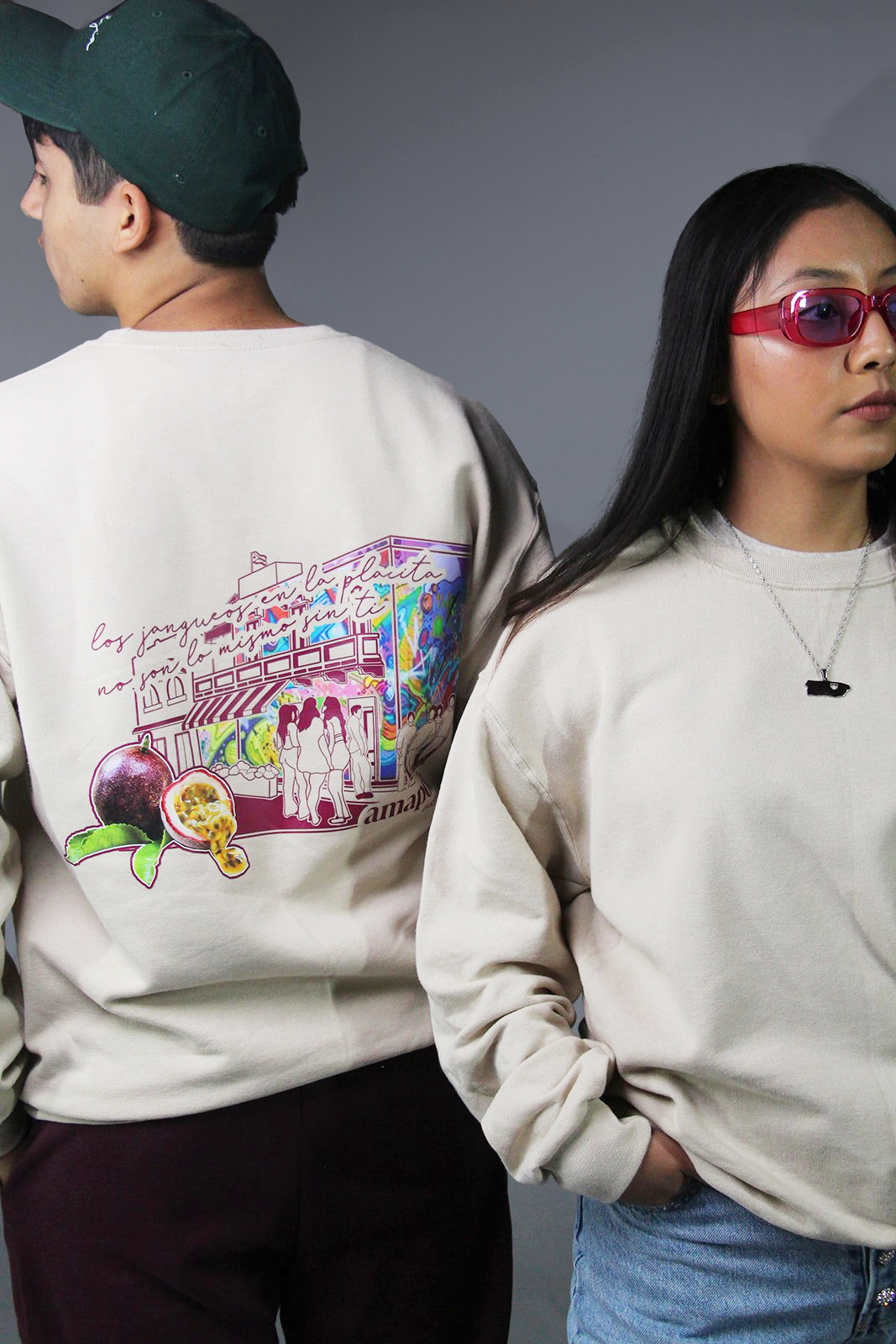 Pepita Crewneck Sweatshirt | La Placita